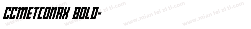 CCMetconRx Bold字体转换